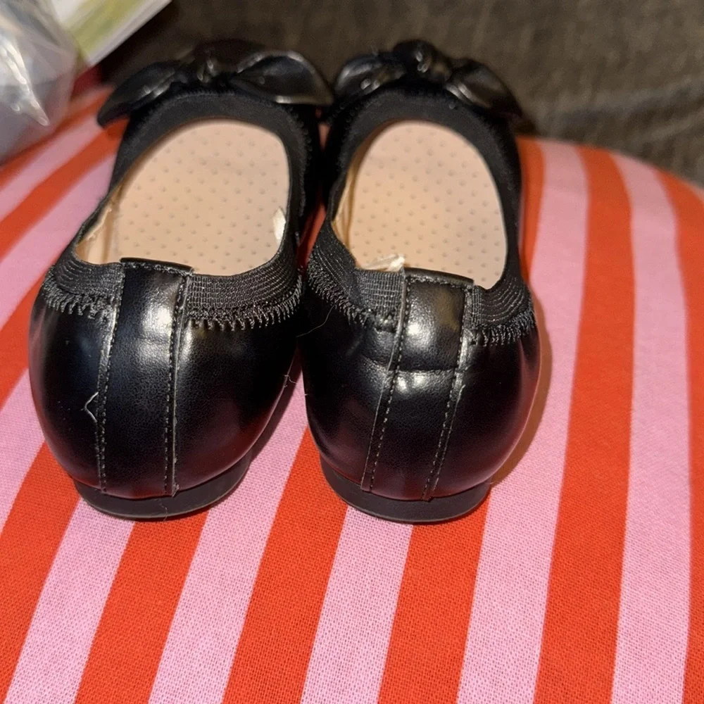 Girls Black Slip On Ballet Shoes‎